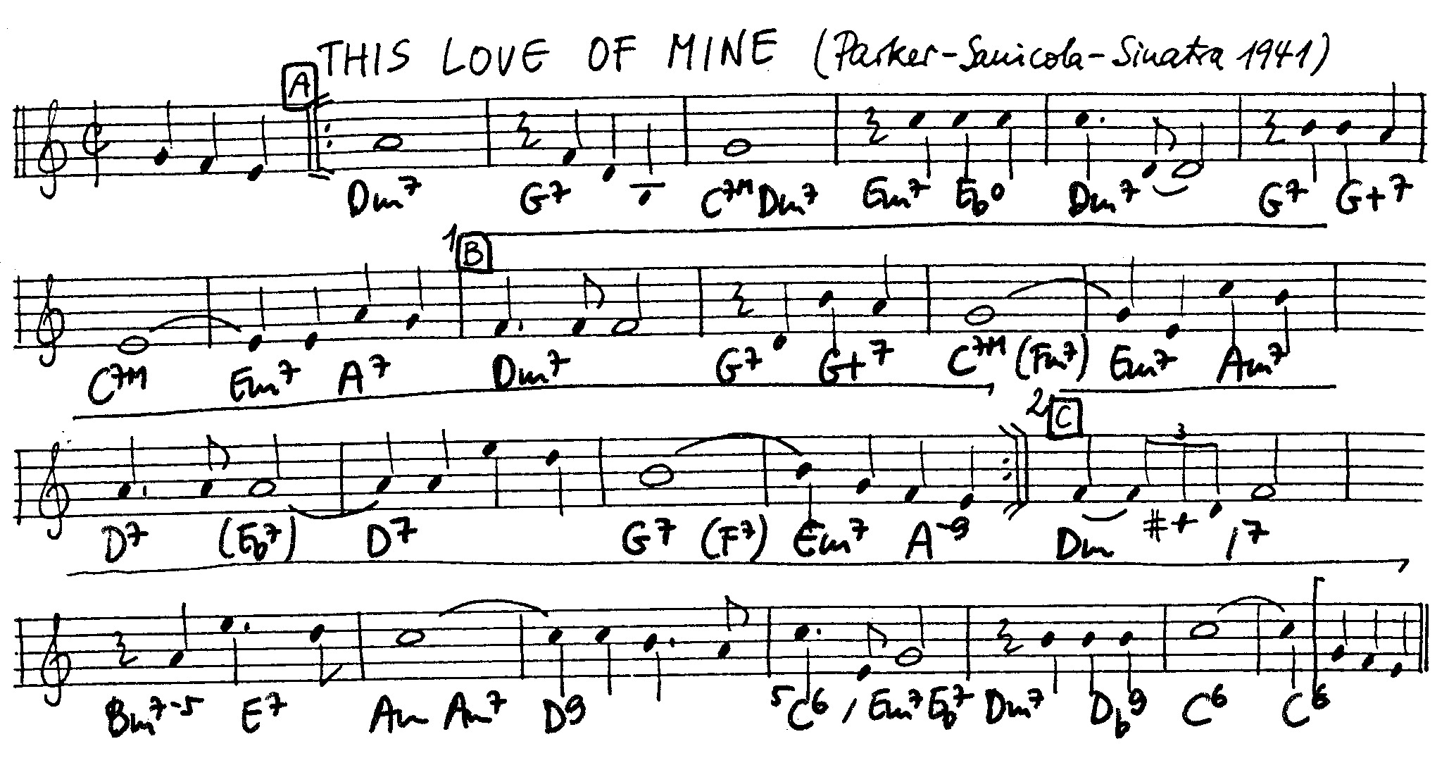 this love of mine leadsheet – book us for your next 20s or gatsby event